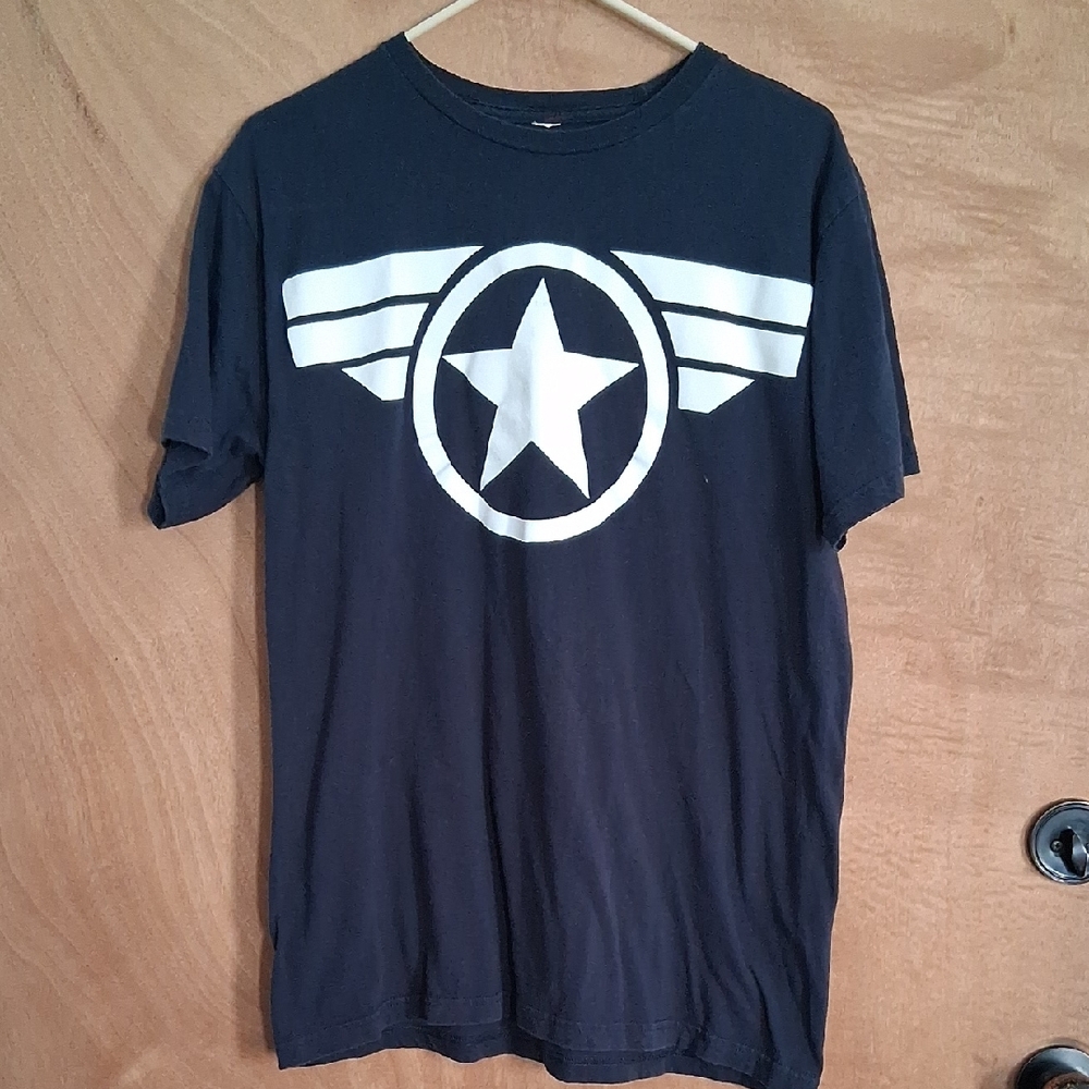 Marvel Navy T-Shirt with White Logo